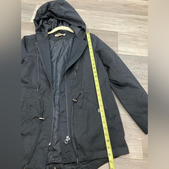 L.O.G.G. Label of Graded Goods Black Utility Jacket- Drawstring Waist and Hood 4 - Picture 10 of 13